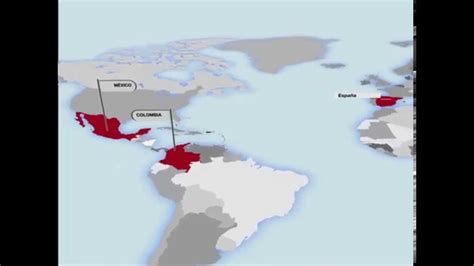 mapa de colombia a mexico